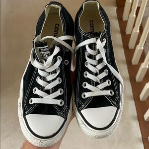 black converse, size 7